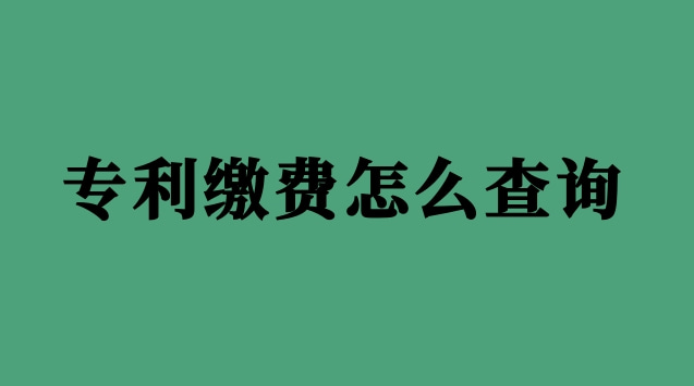 專利繳費(fèi)怎么查詢