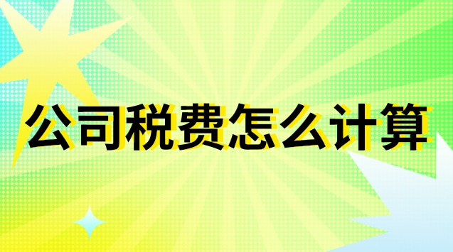 公司賬戶(hù)稅費(fèi)怎么計(jì)算(公司的稅費(fèi)是怎么計(jì)算的)