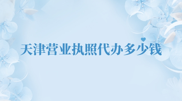 天津代辦營業(yè)執(zhí)照流程(天津代辦營業(yè)執(zhí)照費(fèi)用)