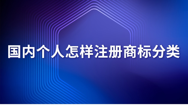 國內(nèi)個(gè)人怎樣注冊(cè)商標(biāo)分類