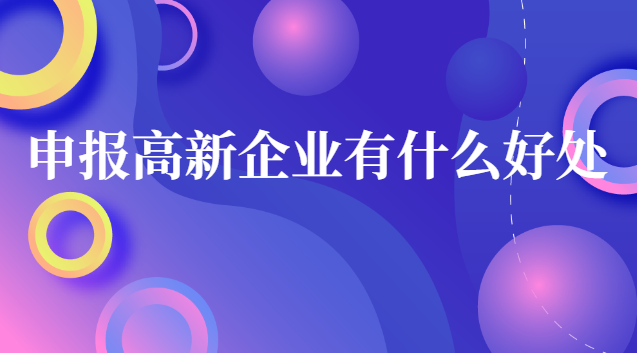 申報高新企業(yè)有什么好處